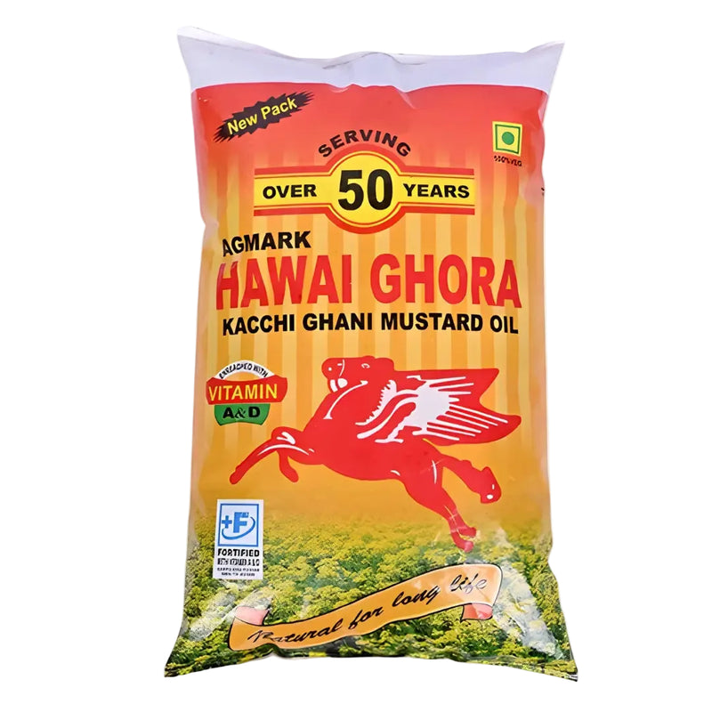 Hawai ghora Kacchi ghani mustard oil